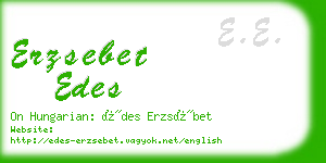 erzsebet edes business card